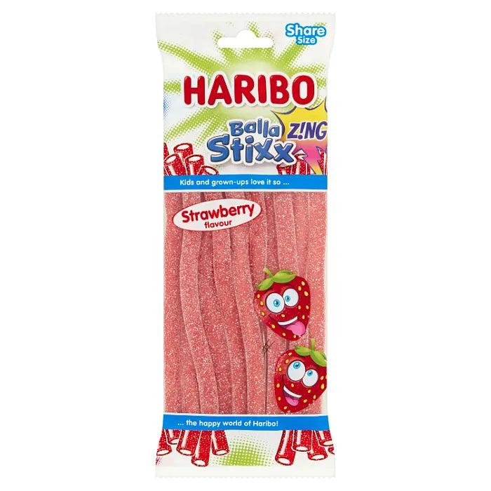 HARIBO Balla Stixx Zing Strawberry Flavour 140g – HannWorld