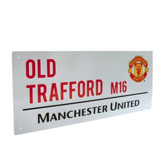 Manchester United FC WHT Street Sign