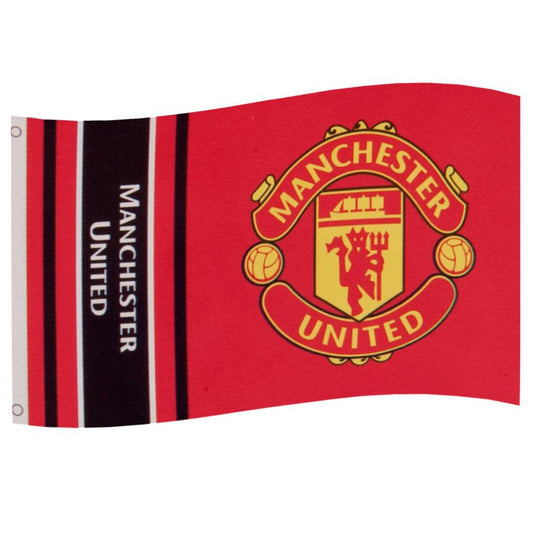 Manchester United FC Wordmark Flag 5ft x 3ft