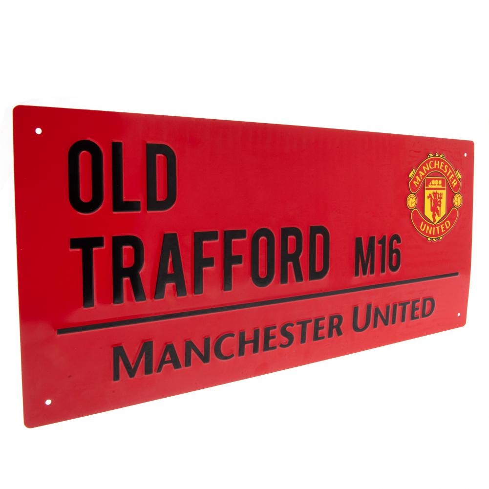 Manchester United FC Street Sign RED