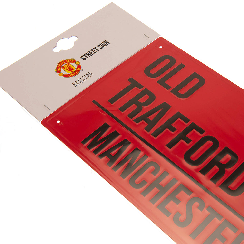 Manchester United FC Street Sign RED