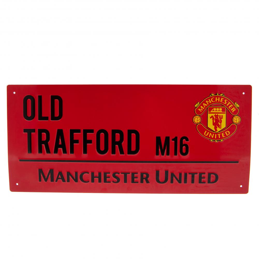 Manchester United FC Street Sign RED