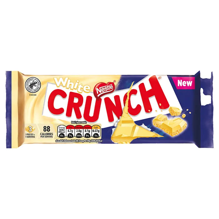 Crunch White Chocolate Sharing Bar, 100g