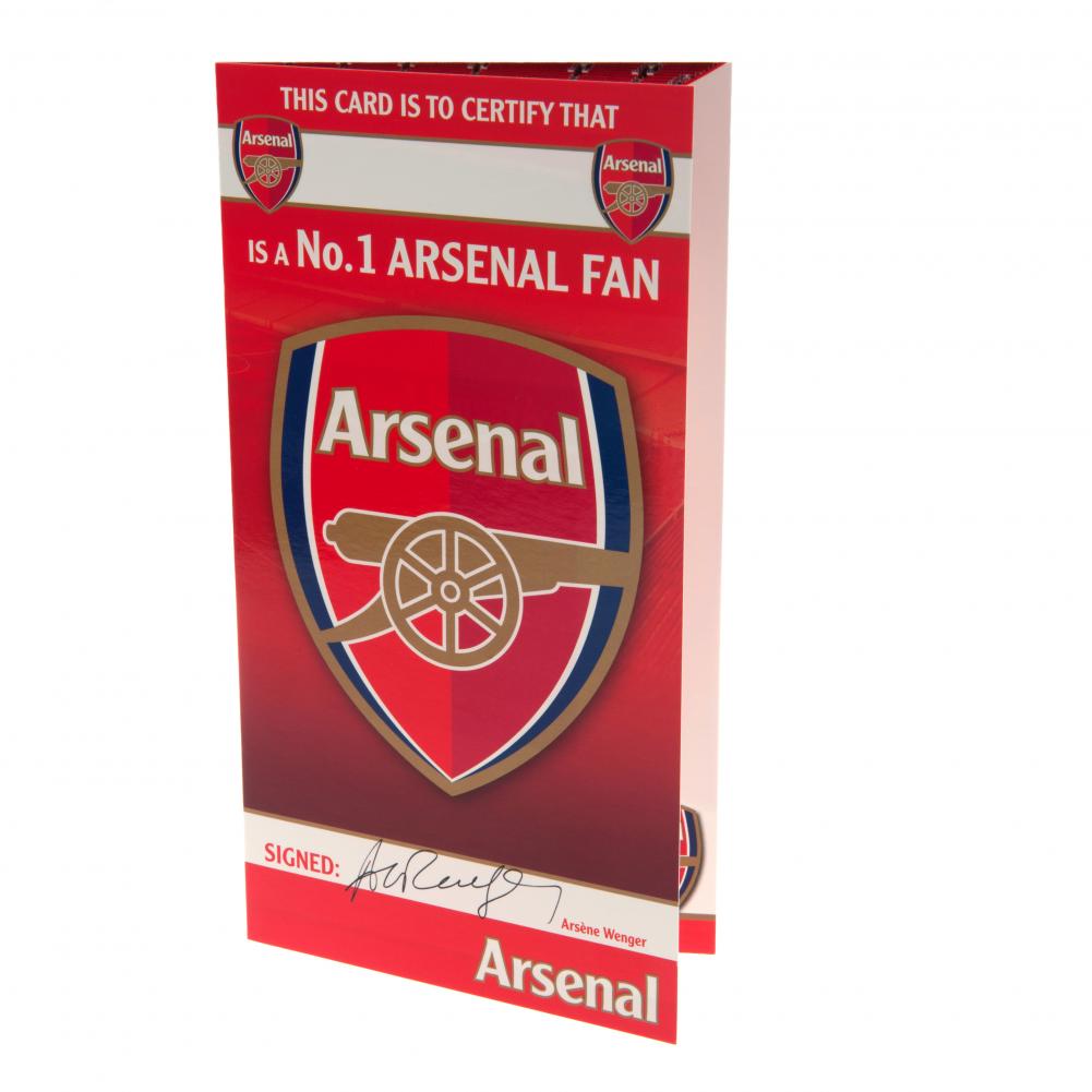 Arsenal FC Birthday Card No 1 Fan