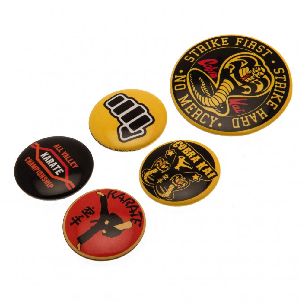 Cobra Kai Button Badge Set 5 Pack