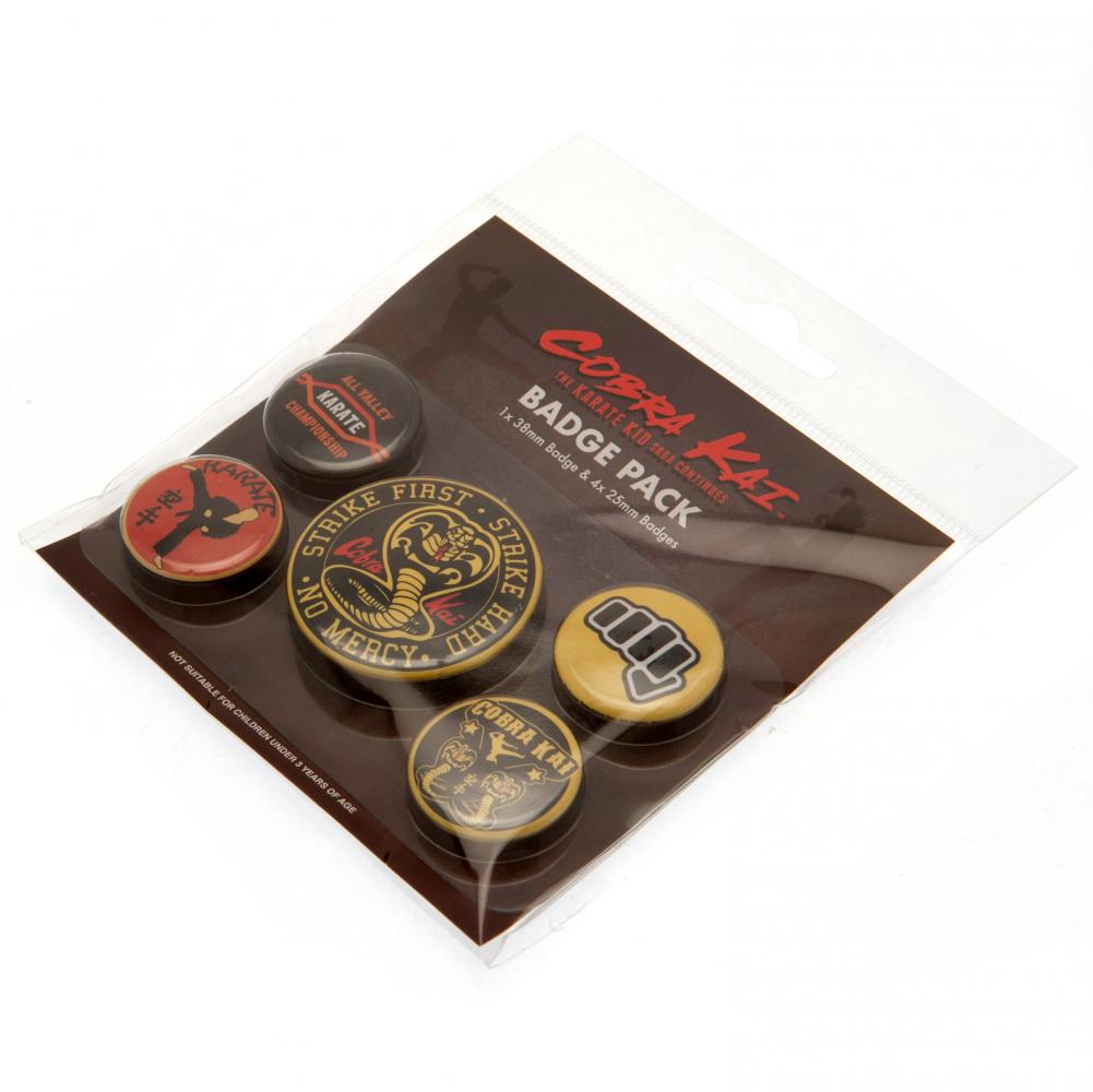 Cobra Kai Button Badge Set 5 Pack