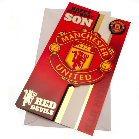 Manchester United FC Birthday Card Son