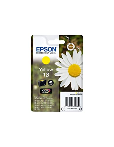 Epson 18 Yellow Daisy Genuine, Claria Home Ink Cartridge