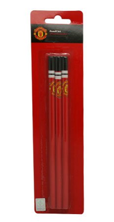 Manchester United 3 Pack Pencil Set