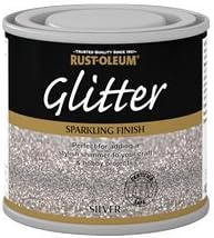 125ml Rustoleum Glitter Paint Sparkling Silver