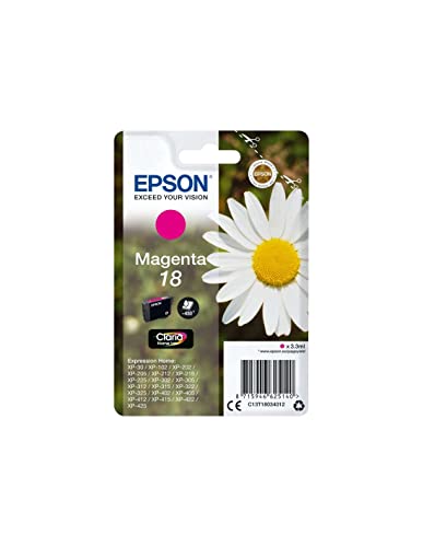 Epson 18 Magenta Daisy Genuine, Claria Home Ink Cartridge