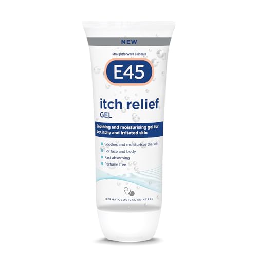 E45 Itch Relief Gel 150ml – Face and Body Gel for Dry Skinm Itchy Skin and Irritated Skin