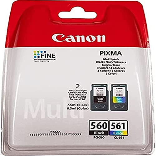 Canon PG560 Black & CL561 Colour Original Ink Cartridge Combo Pack