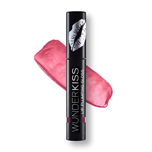 WUNDERBROW LIPS Makeup Lip Plumping Lip Gloss Berry Pink With Collagen and Hyaluronic Acid For Natural Glossy Plumper Lips, Wunderkiss