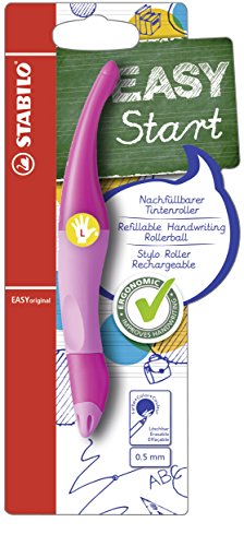 Ergonomic Rollerball - STABILO EASYoriginal - Left-Handed - Pack of 1 - Light Pink/Dark Pink