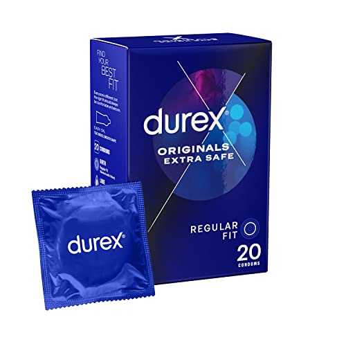 Durex Extra Safe 3 Slightly Thicker Condoms With Extra Lube 20 count (Pack of 1)