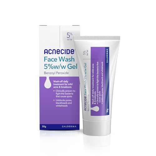 Acnecide Face Wash, 50g, For Acne Treatment & Spot Treatment with 5% Benzoyl Peroxide