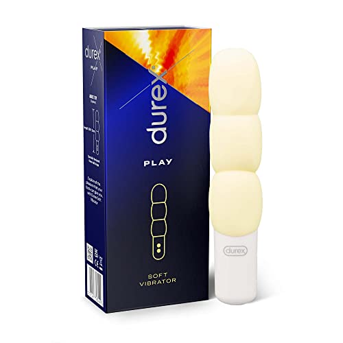 DUREX Soft Vibrator, USB Rechargeable and Waterproof Sex Toy with 8 Vibrating Patterns Including Climax Mode, Dual Vibrator for Women and Anal Vibrator for Men