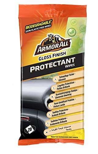 Armorall 2 x Car Interior Dashboard Cleaner Protector Wipes (20) - Gloss Finish