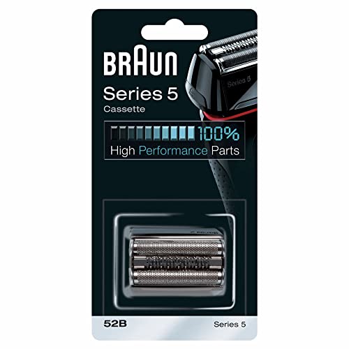 Braun Series 5 Electric Shaver Replacement Head, Easily Attach Your New Shaver Head, Compatible With All Series 5 Electric Shavers, 52B, Black