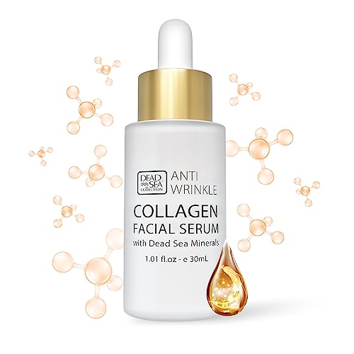 Dead Sea Collection Collagen Serum for Face - Anti Wrinkle Serum for Women and Men - 30 ml