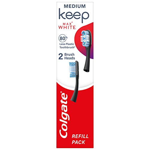 Colgate Keep 360 Max White Toothbrush Replacement Head - Pack of 2