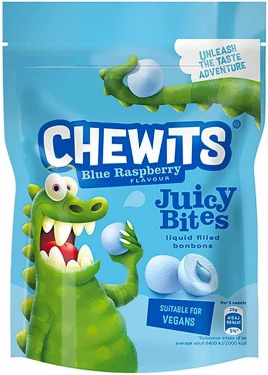 CHEWITS Blue Raspberry Juicy Bites 115g