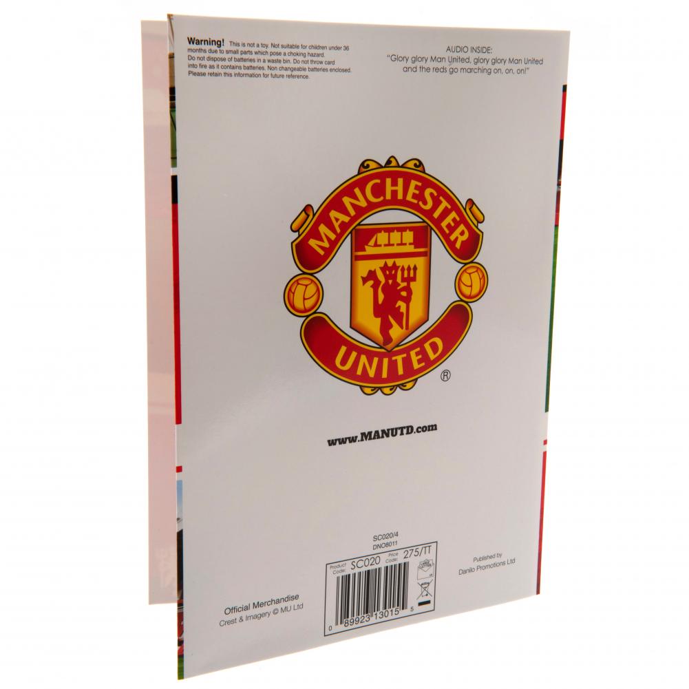 Manchester United FC Musical Birthday Card