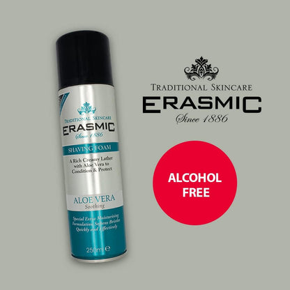 Erasmic Shave Foam Aloe Vera 250ml