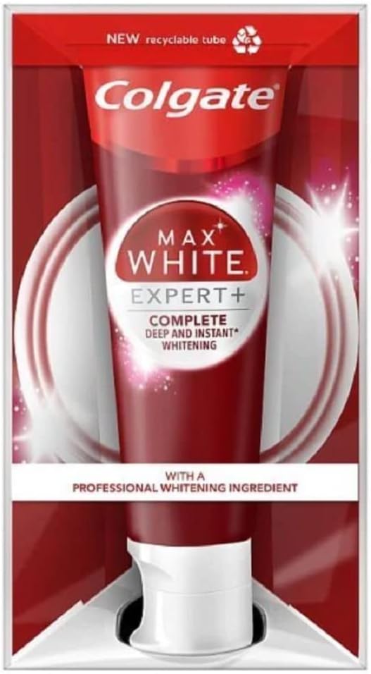 Colgate Max White Expert + Complete Toothpaste 75ml Deep & Instant Whitening