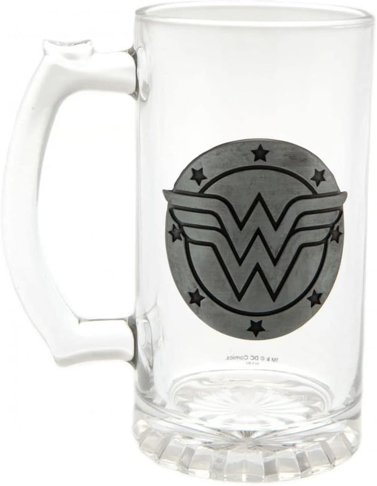 DC Comics Wonder Woman Glass Stein