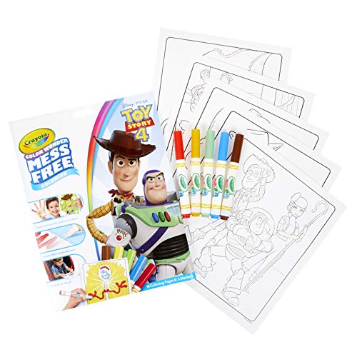 CRAYOLA Color Wonder - Disney Toy Story 4 Mess-Free Colouring Book (includes 18 Colouring Pages & 5 Magic Color Wonder Markers)