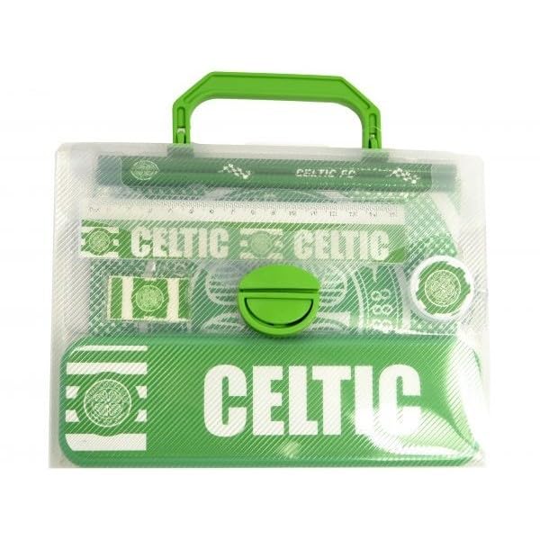 Celtic FC Wordmark Stationery Set (Pack of 7) (One Size) (Green/White)