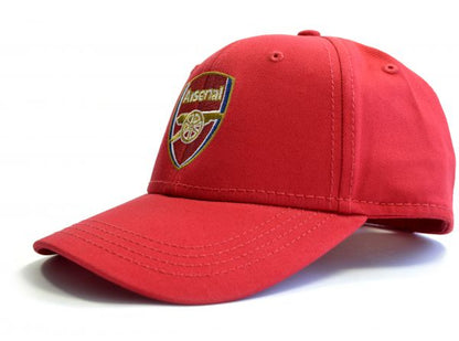 Arsenal FC Adult Red Emdroidered Crest Baseball Cap