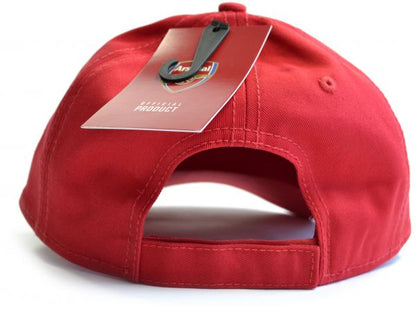 Arsenal FC Adult Red Emdroidered Crest Baseball Cap