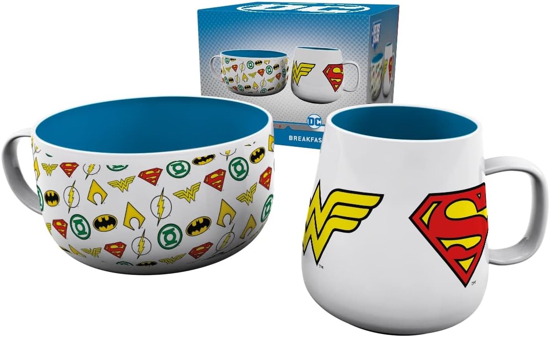 DC Comics Mug & Bowl Breakfast Set