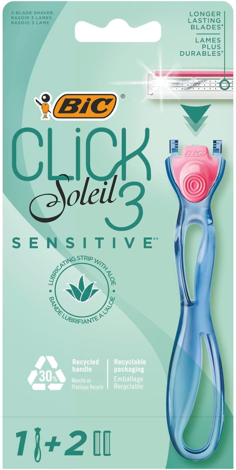 Bic Click 3 Soleil Sensitive Refillable Women's Razor