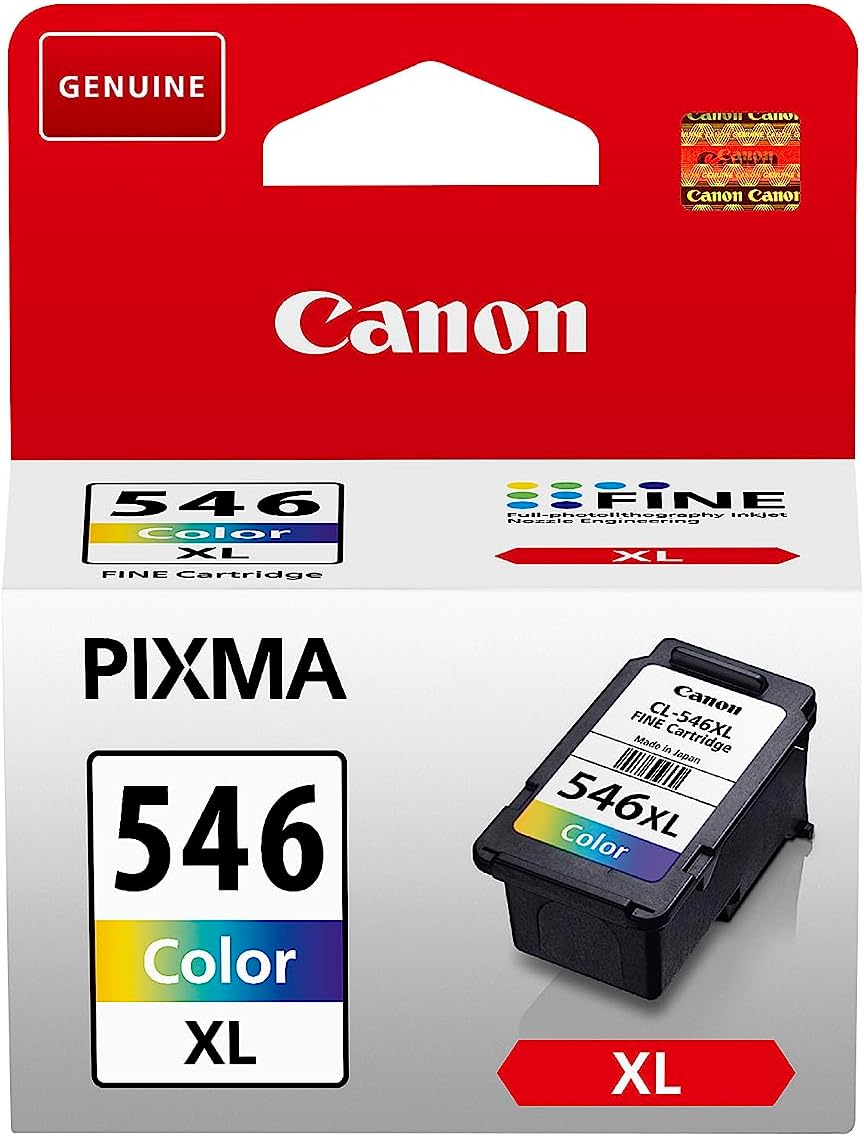 Canon CL-546XL Genuine High Yield C/M/Y Colour Ink Cartridge - PIXMA Print Compatible