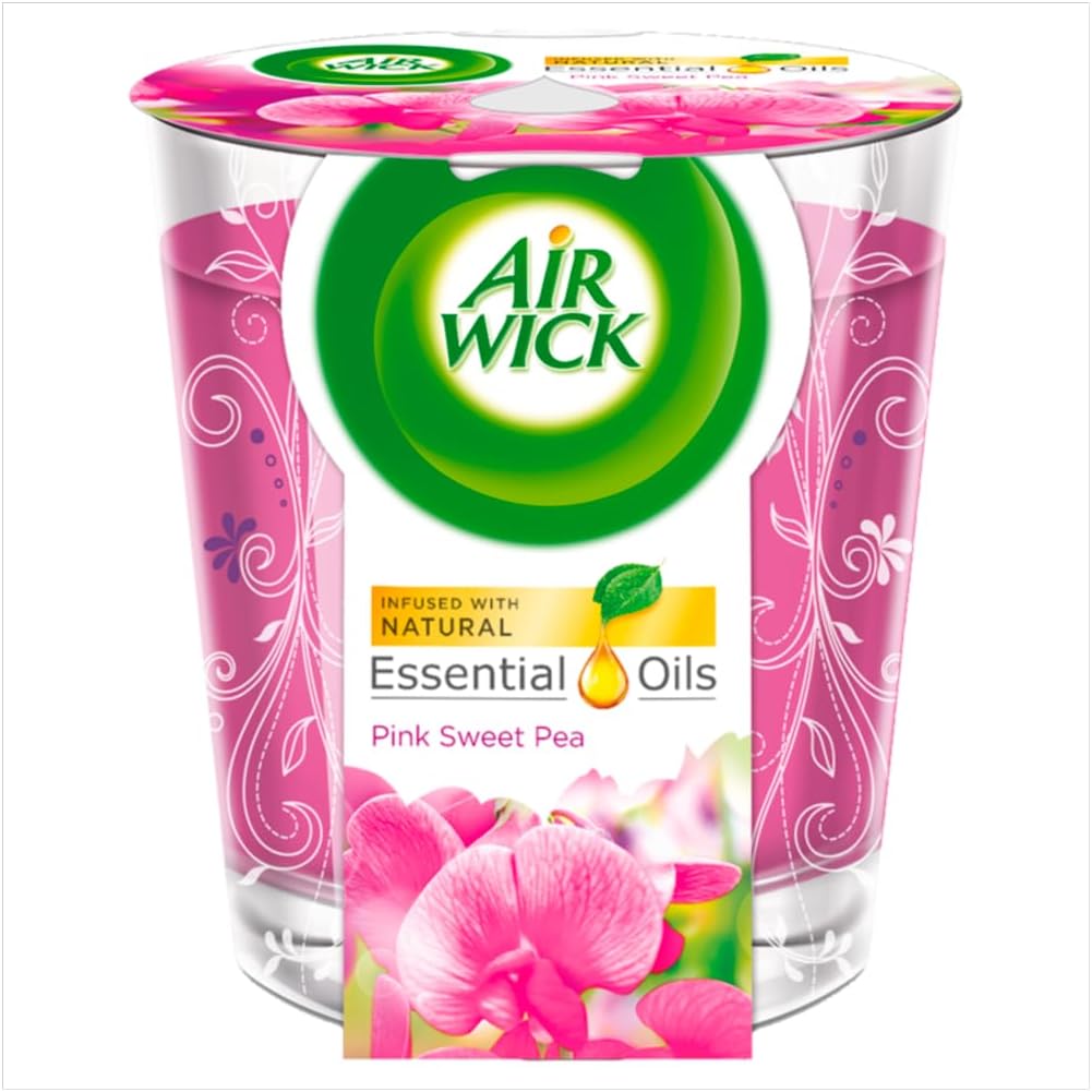 Air Wick Pink Sweet Pea Candle 105g