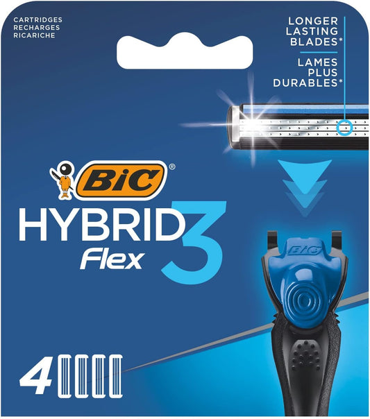 BIC Hybrid 3 Flex Men's Razor Refills 4PK