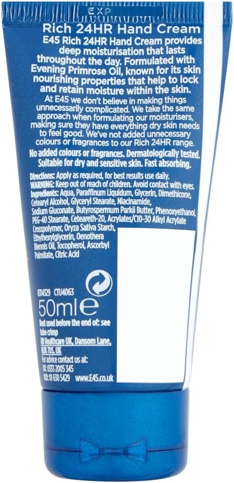 E45 Rich 24 Hours Hand Cream 50ml