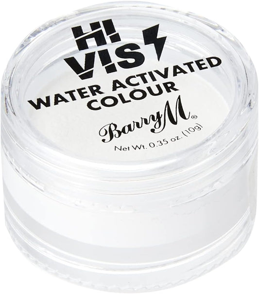 Barry M Cosmetics Hi Vis Water Activated Colour Pigment- Shock White, 34 ml