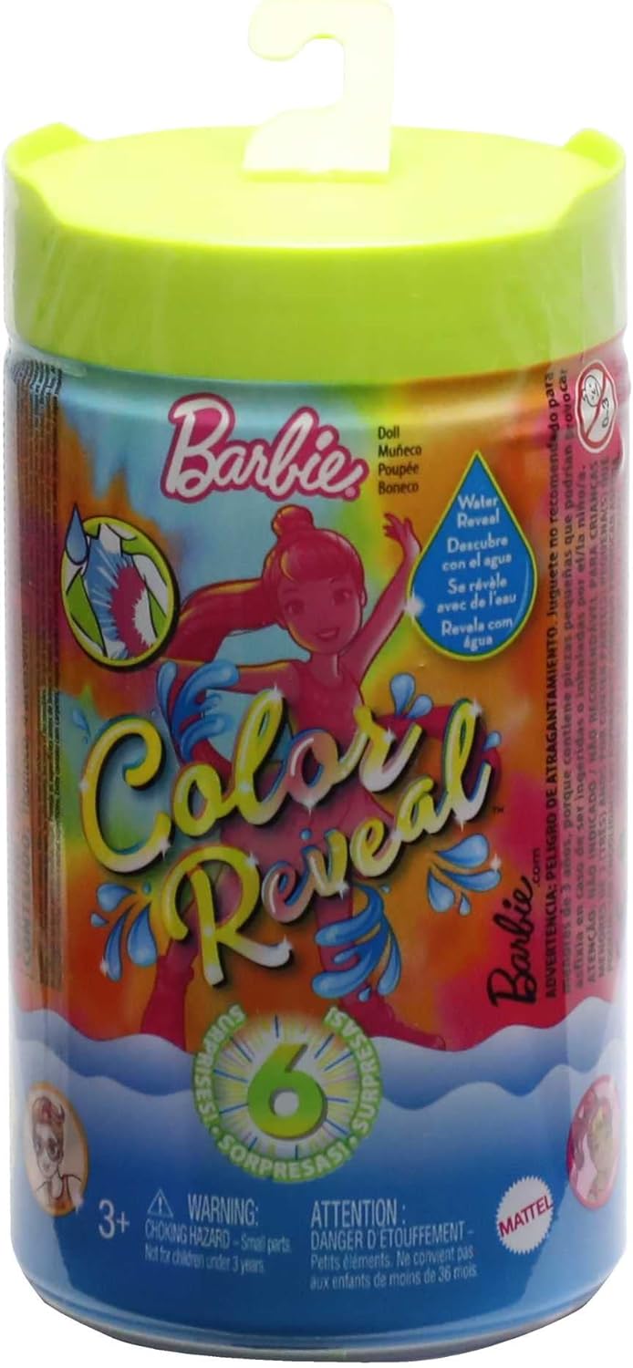 Barbie Chelsea Color Reveal Doll with 6 Surprises