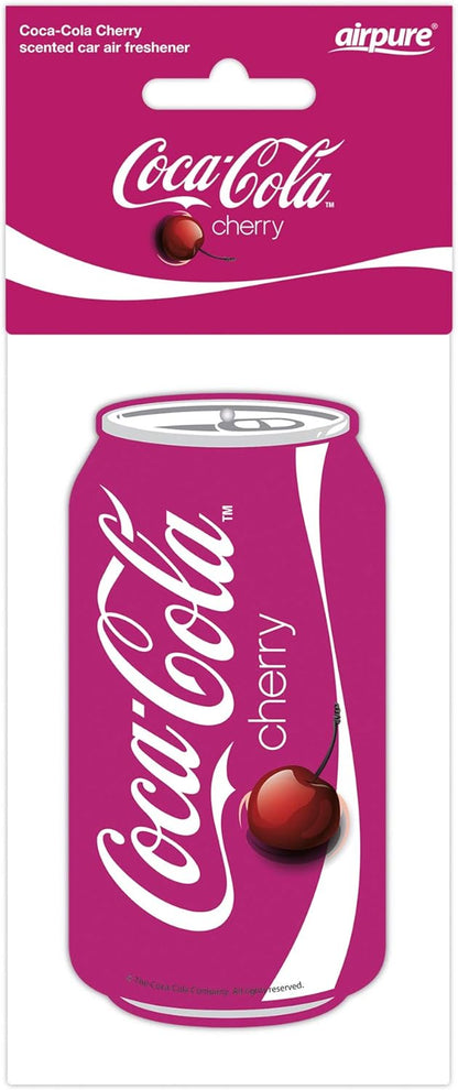 Coca-Cola Can Car Air Freshener Fragrance Scent 2D - Cherry