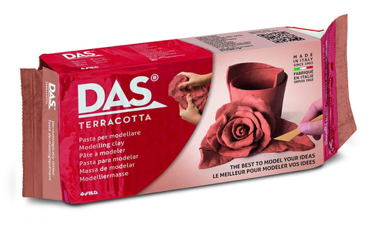 DAS Terracotta Air-Hardening 1kg Modelling Clay