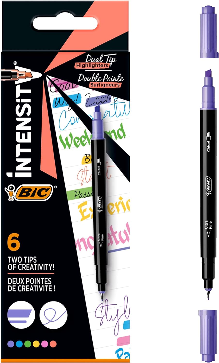 Bic Intensity Dual Tip marker 6 pc