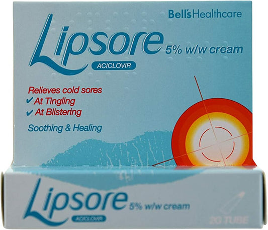 Bells Healthcare Lipsore 5 Aciclovir Cream, 2g