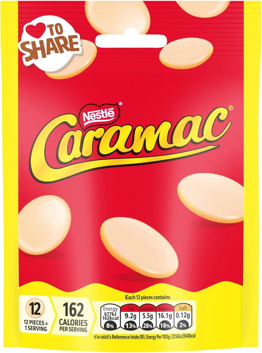 Caramac Giant Buttons Caramel Flavour Share Bag 86g