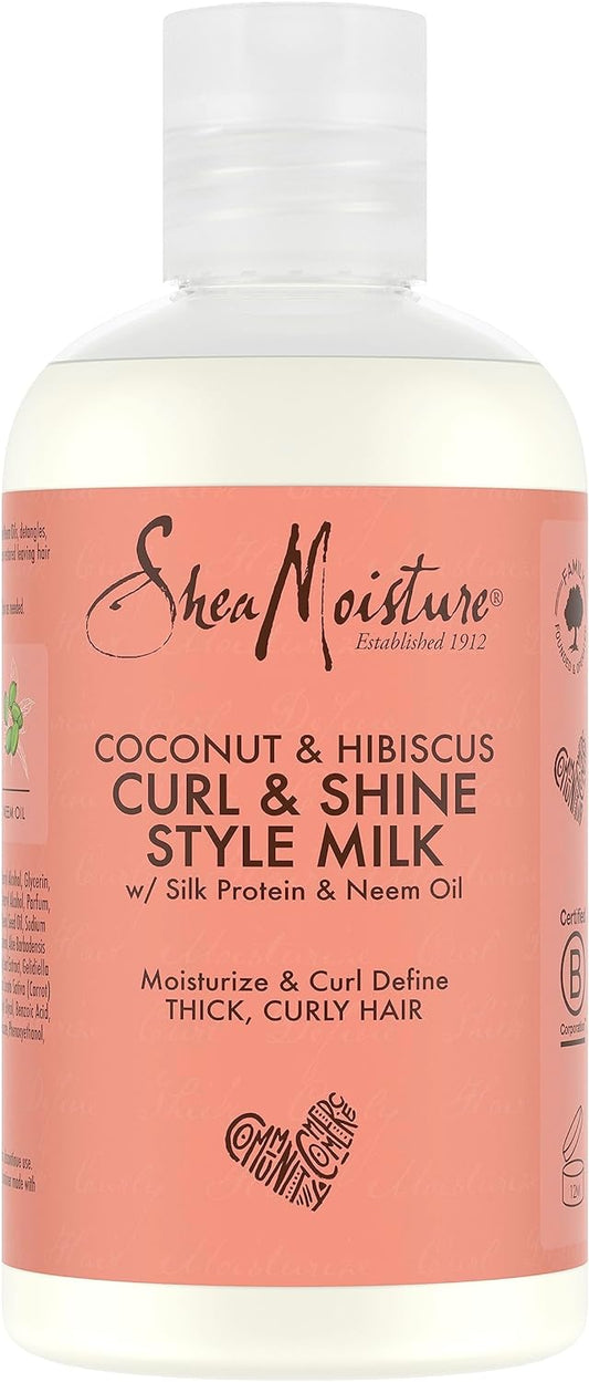 1X 254ML Shea Coconut & Hibiscus Curl & Style Hair Styling Milk