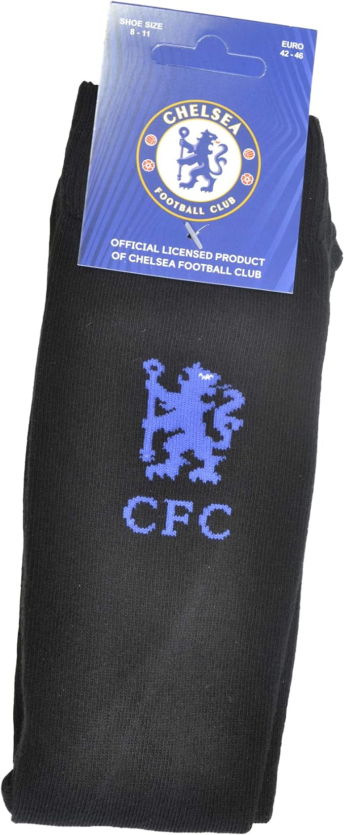 Chelsea FC Socks JUNIOR + Team Crest UK 4-6.5